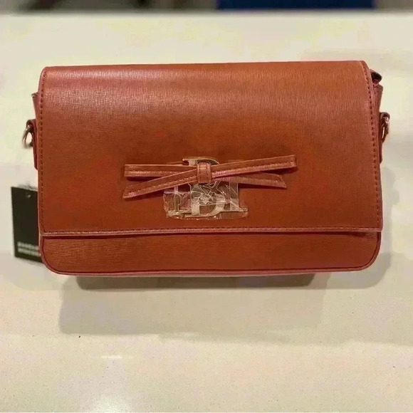 Bradley Mischka Leather Crossbody Bag - Picture 1 of 10